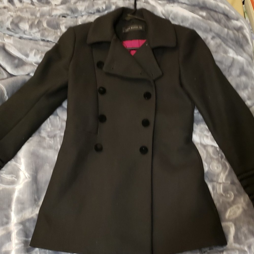 NWOT beautiful Zara wool coat jacket peacoat